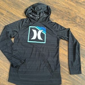 (2) Hurley Longsleeve Boys Dri-fit Hoodies